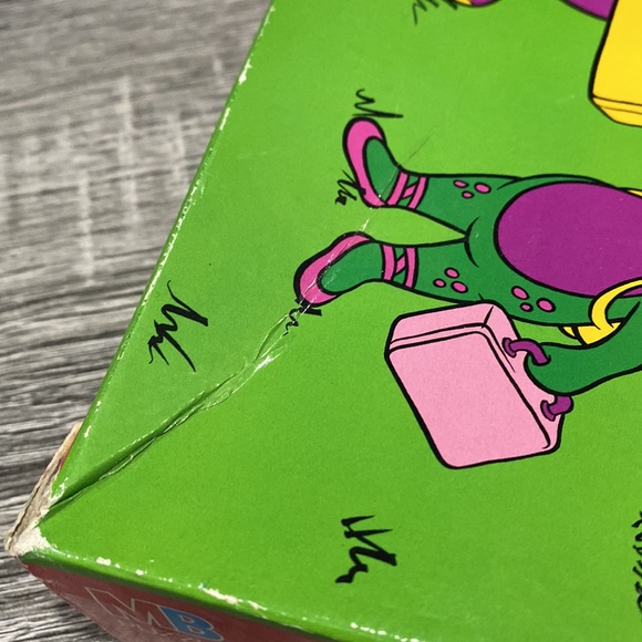 Vintage | Barney: School Bus Stop Scene (1993) - 35 Piece Jumbo Floor Puzzle - Picture 11 of 16